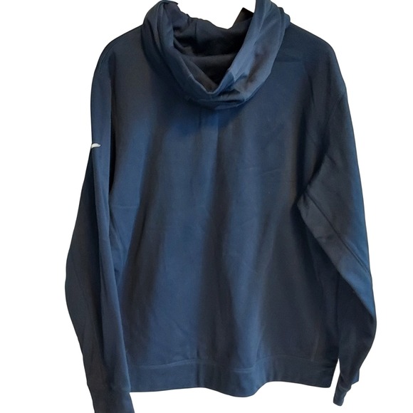 Nike Men's Navy‎ Blue Therma Fit Hoodie Super Bowl XLIX Patriots "Wicked Fourth" - Picture 4 of 12